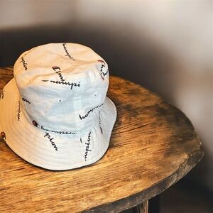 Champion White Logo Bucket Hat